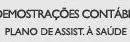 DEMONSTRAÇÕES CONTÁBEIS DE SAÚDE